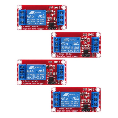 4pcs 12v relay - module, 1